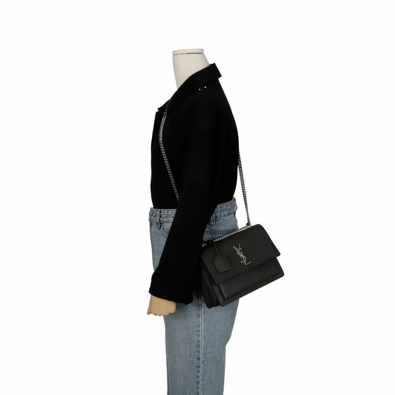 SAINT LAURENT 442906 日落中號鏈條單肩斜背包-10