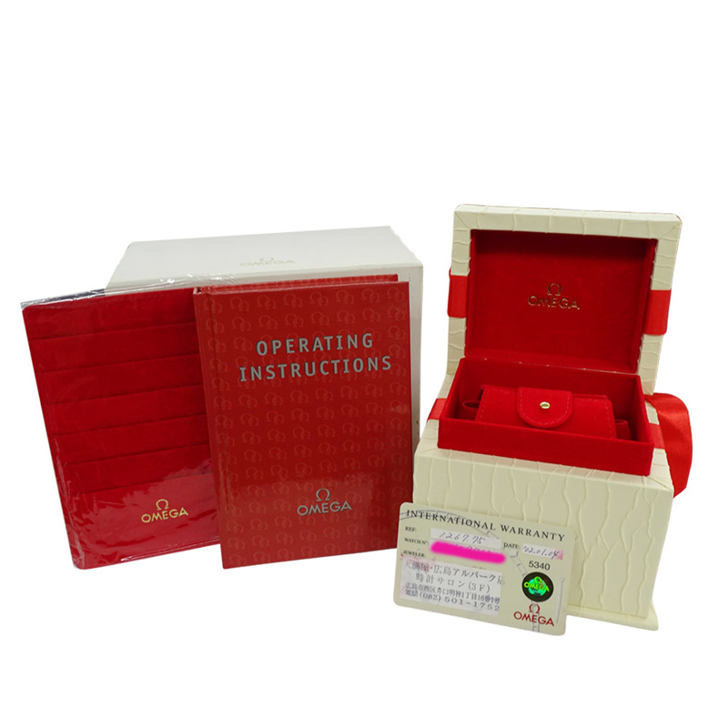 歐米茄星座系列迷你1267.75女錶，12顆鑽石錶圈，石英機芯，不鏽鋼錶殼，黃金錶帶，拋光處理-6