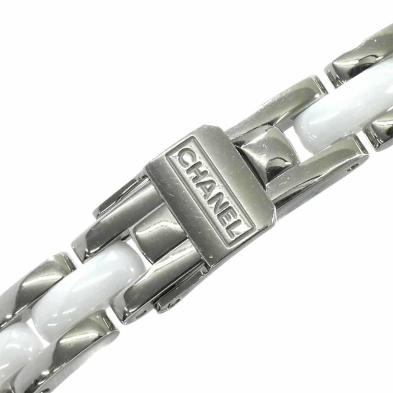 香奈兒 Premiere 三重錶鍊 H3059 女士鑽石錶圈白色陶瓷石英腕錶-5