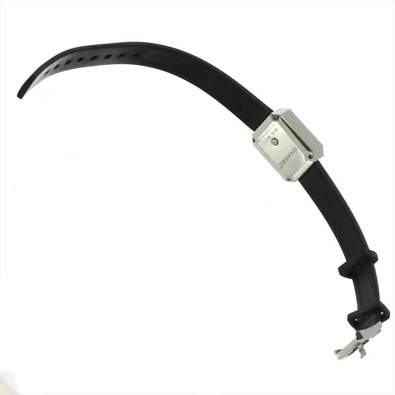 香奈兒 Premiere H2434 鑲鑽錶圈女錶，鑲嵌 4 顆鑽石，黑色橡膠錶帶，石英機芯-3