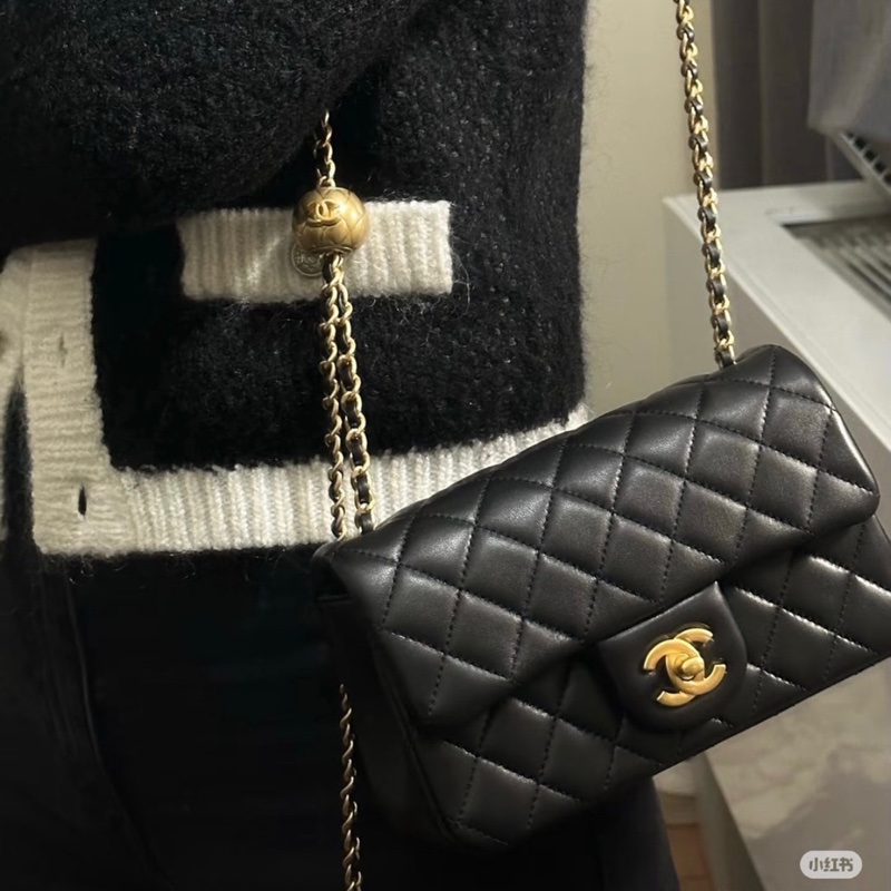 「M.Y精品」「全新」小香 23K金球20 coco20 大mini 金釦 cf20送禮🉑 台灣購證發票正本-0