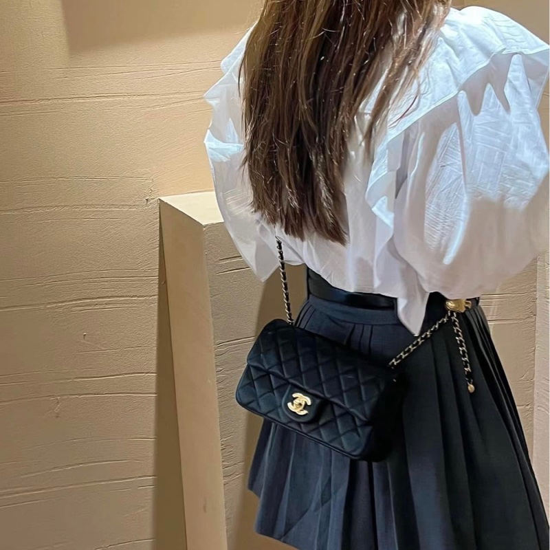 「M.Y精品」「全新」小香 23K金球20 coco20 大mini 金釦 cf20送禮🉑 台灣購證發票正本-1