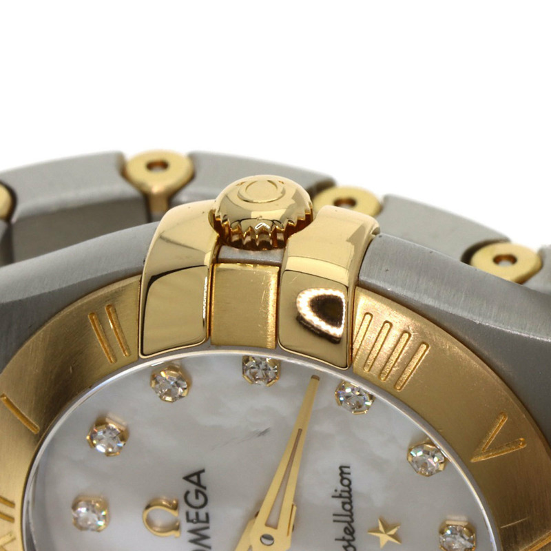 歐米茄 123.20.24.60.55.002 星座系列 12P 鑲鑽腕錶，不鏽鋼材質，SSx18K黃金，女款-13