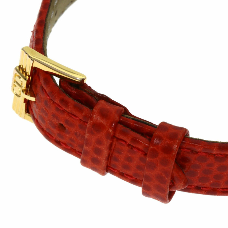 Christian Dior D58-121-2 女士圓形錶盤不鏽鋼皮革腕錶-7