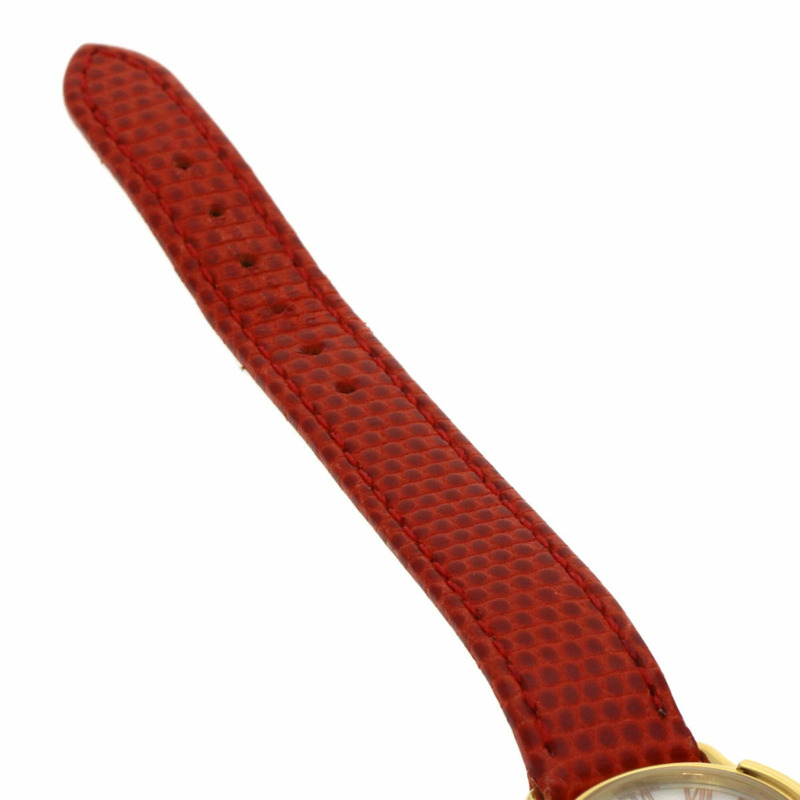 Christian Dior D58-121-2 女士圓形錶盤不鏽鋼皮革腕錶-9