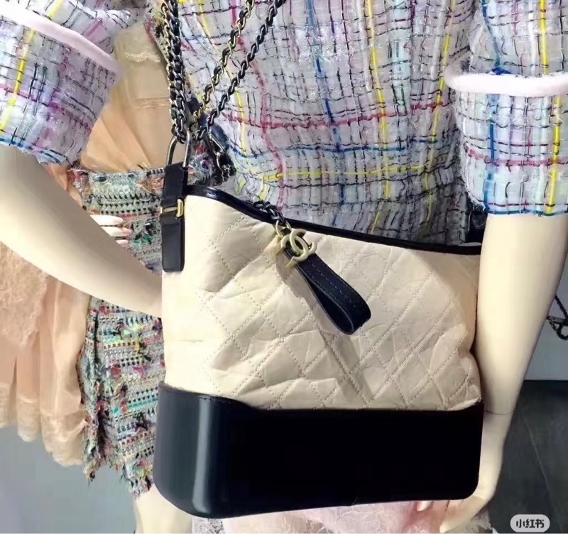 「M.Y精品」 Chanel 小香 白熊貓流浪包 中號 拼色鏈帶流浪包-0