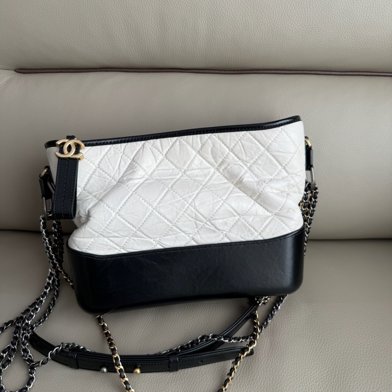 「M.Y精品」 Chanel 小香 白熊貓流浪包 中號 拼色鏈帶流浪包-1