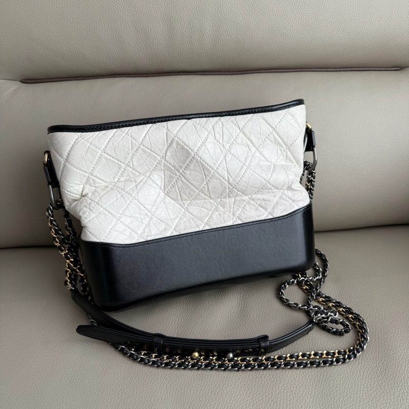 「M.Y精品」 Chanel 小香 白熊貓流浪包 中號 拼色鏈帶流浪包-2