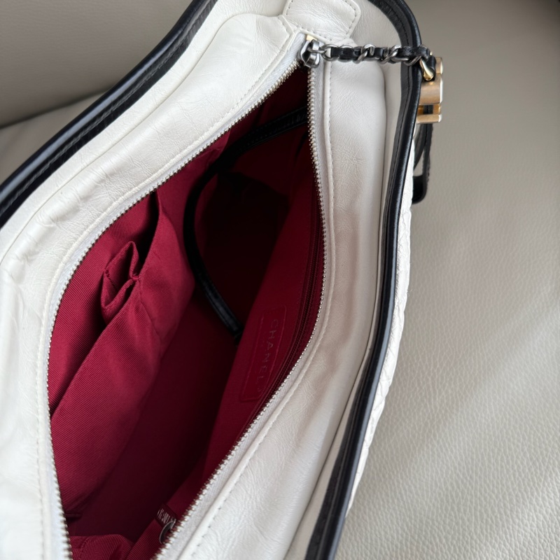 「M.Y精品」 Chanel 小香 白熊貓流浪包 中號 拼色鏈帶流浪包-10