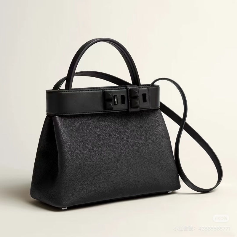 HERMES 愛馬仕 Medor 黑色 手提包 肩背包 側背包 斜背包-3