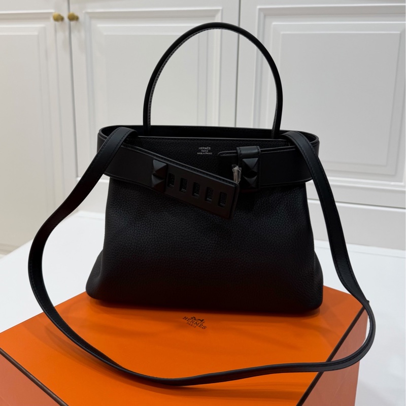 HERMES 愛馬仕 Medor 黑色 手提包 肩背包 側背包 斜背包-5