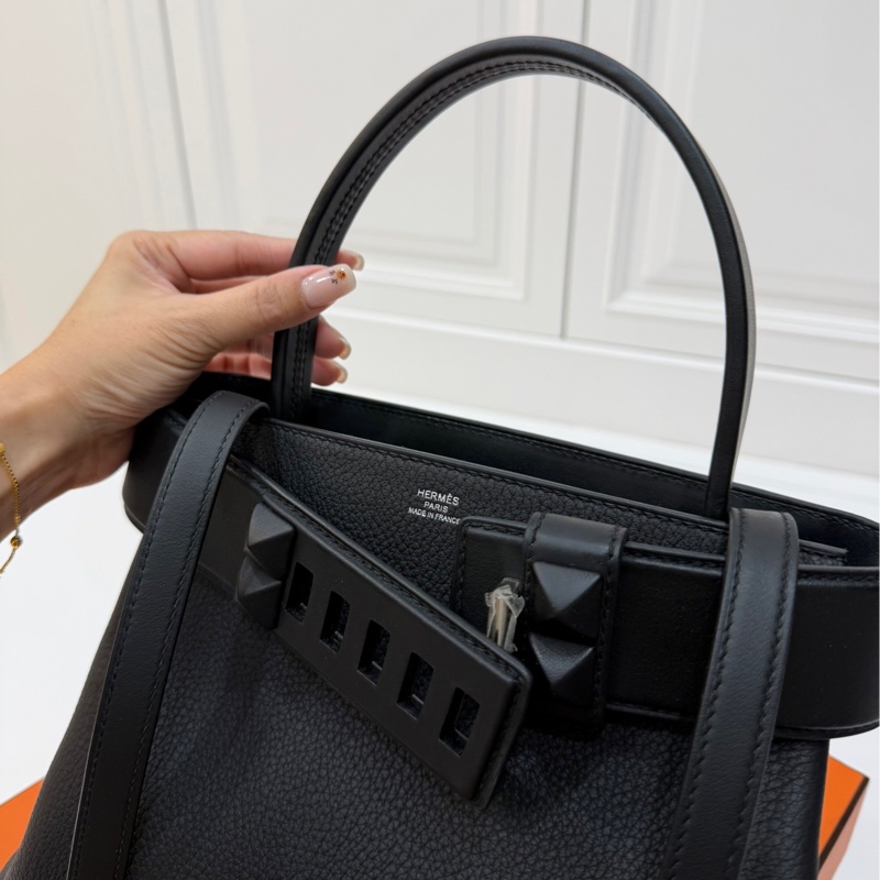 HERMES 愛馬仕 Medor 黑色 手提包 肩背包 側背包 斜背包-16