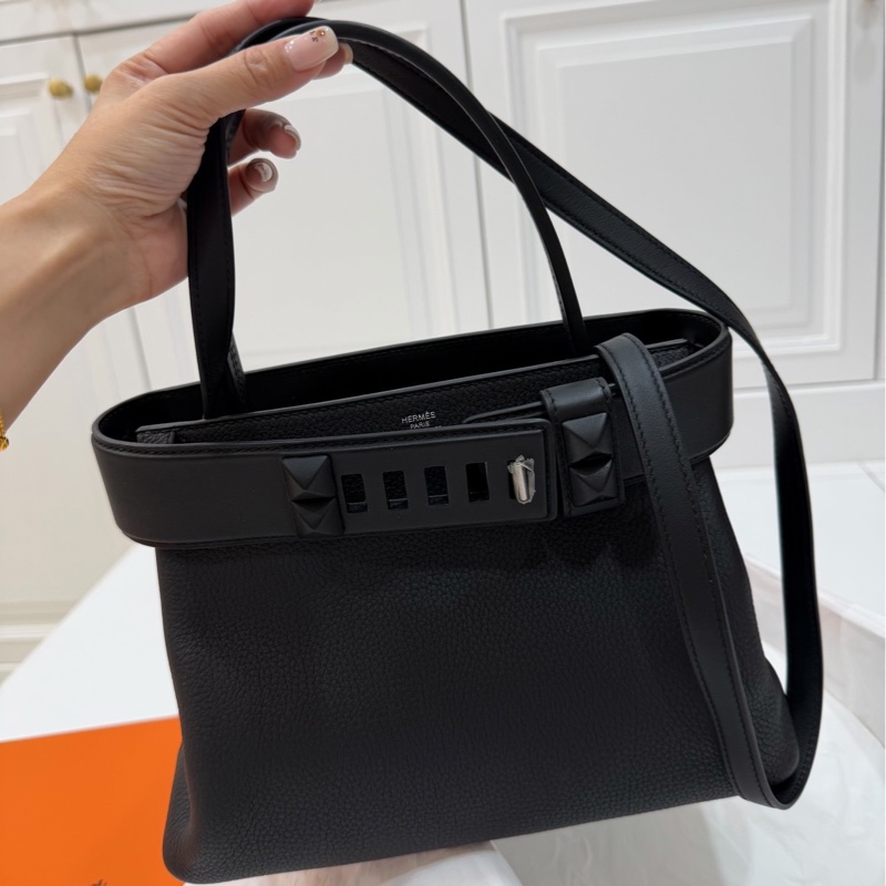 HERMES 愛馬仕 Medor 黑色 手提包 肩背包 側背包 斜背包-29