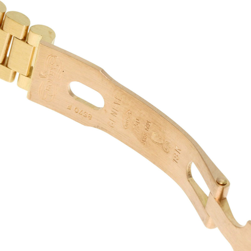 勞力士 69198SA Datejust 藍寶石鑽石腕錶，18K黃金錶殼，鑲嵌鑽石和藍寶石，女士款-8