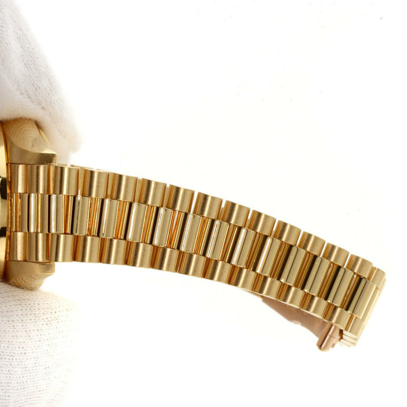 勞力士 69198SA Datejust 藍寶石鑽石腕錶，18K黃金錶殼，鑲嵌鑽石和藍寶石，女士款-9