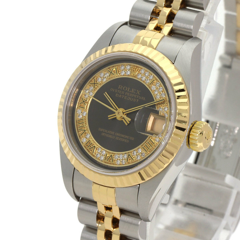 勞力士 79173MR Datejust 百萬鑽女錶，不鏽鋼 SSx18KYG (18KYG) 錶殼-2