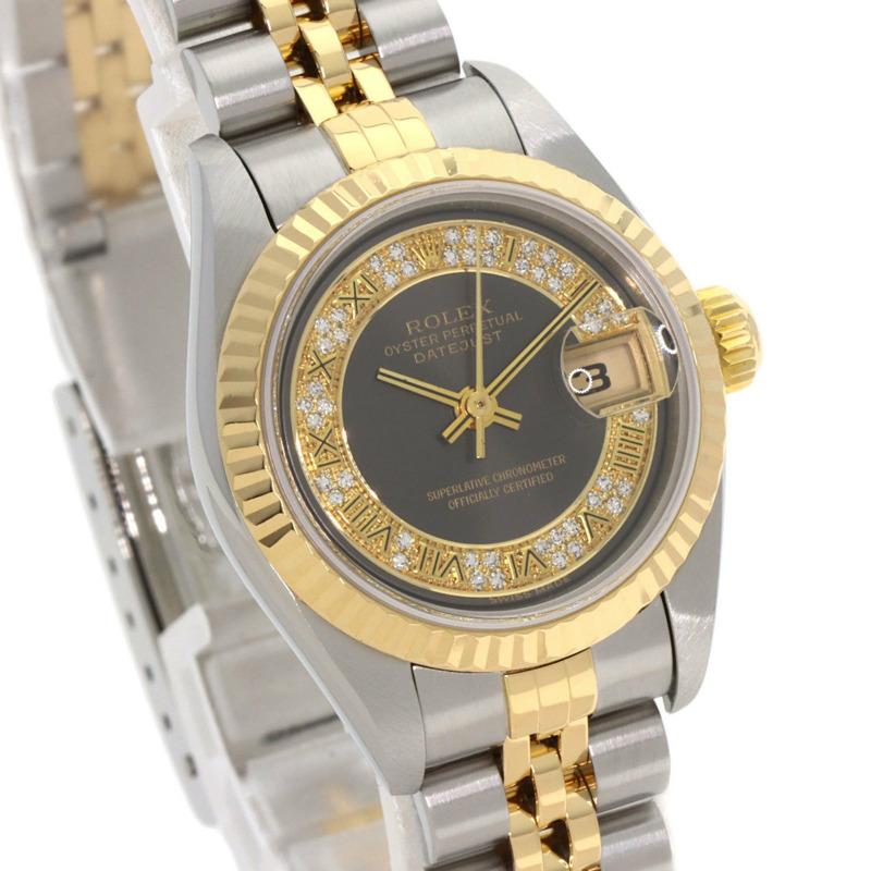 勞力士 79173MR Datejust 百萬鑽女錶，不鏽鋼 SSx18KYG (18KYG) 錶殼-3