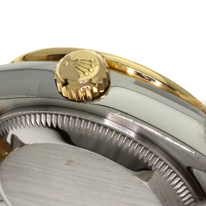 勞力士 179383G Datejust 女士腕錶，錶圈鑲嵌 10 顆鑽石，錶鏡採用金質，不鏽鋼錶殼，18K 黃金錶殼。-11