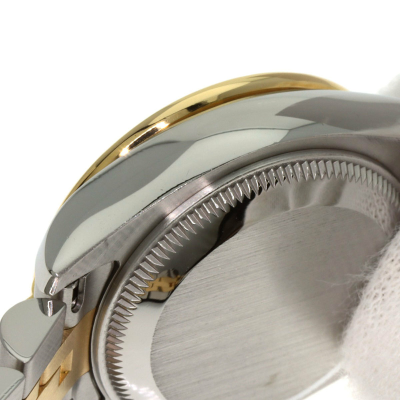 勞力士 179383G Datejust 女士腕錶，錶圈鑲嵌 10 顆鑽石，錶鏡採用金質，不鏽鋼錶殼，18K 黃金錶殼。-13