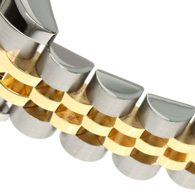 勞力士 179383G Datejust 女士腕錶，錶圈鑲嵌 10 顆鑽石，錶鏡採用金質，不鏽鋼錶殼，18K 黃金錶殼。-17