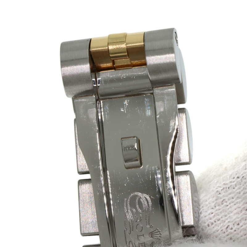 勞力士 179383G Datejust 女士腕錶，錶圈鑲嵌 10 顆鑽石，錶鏡採用金質，不鏽鋼錶殼，18K 黃金錶殼。-18