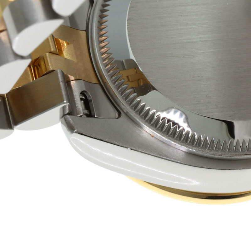 勞力士 179383G Datejust 女士腕錶，錶圈鑲嵌 10 顆鑽石，錶鏡採用金質，不鏽鋼錶殼，18K 黃金錶殼。-20