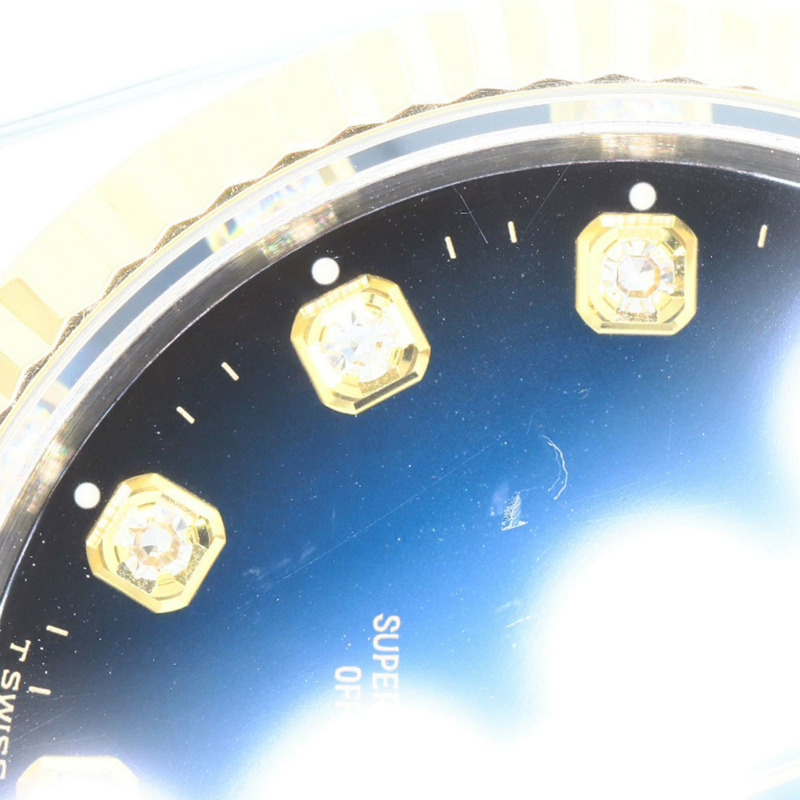 勞力士 16233G Datejust 10P 鑲鑽藍色漸變不鏽鋼腕錶，SSx18KYG，18KYG，男士-28