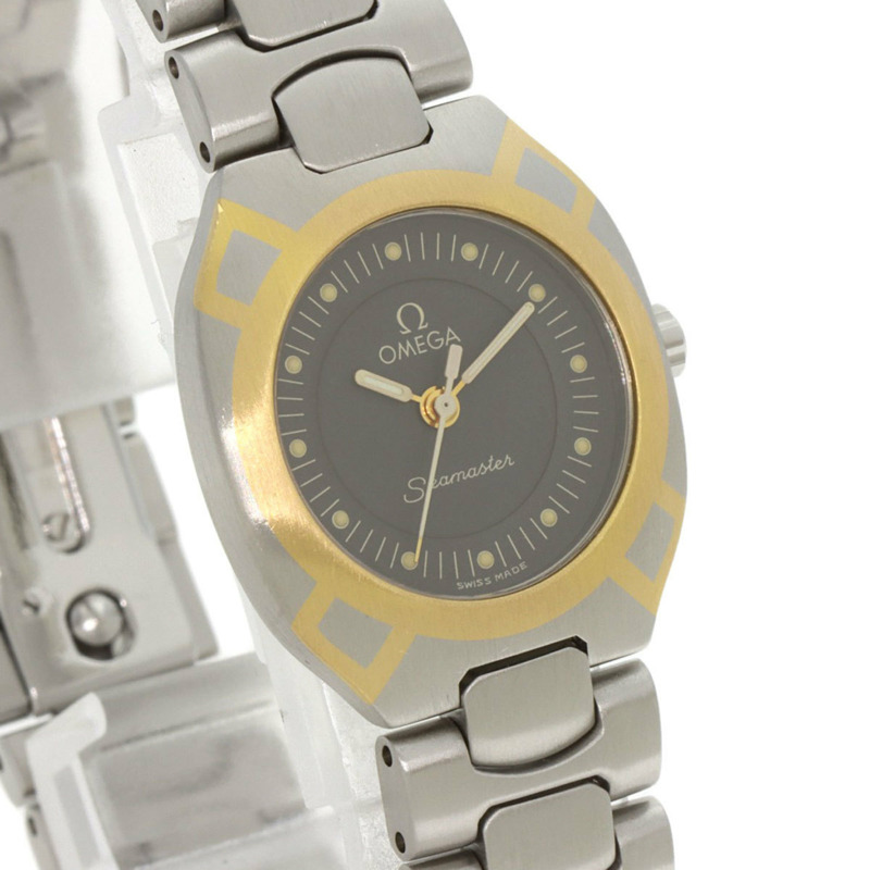 歐米茄海馬系列北極星不鏽鋼腕錶 SSxGP 女士款-3