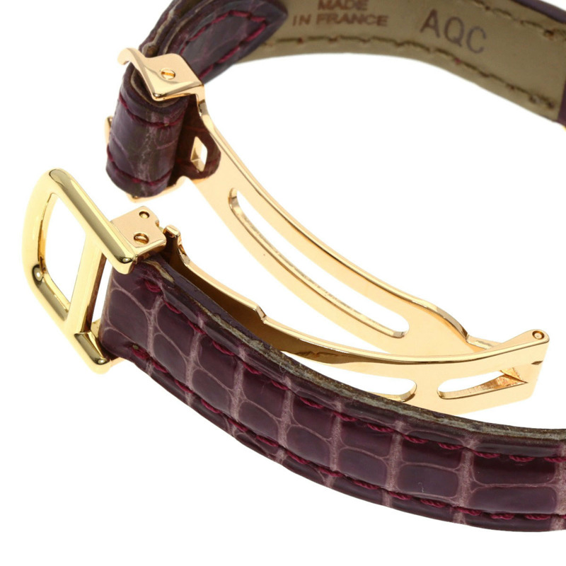 卡地亞 Must Corise 女士腕錶 W15051A8，18K 黃金錶殼，皮革錶帶-7