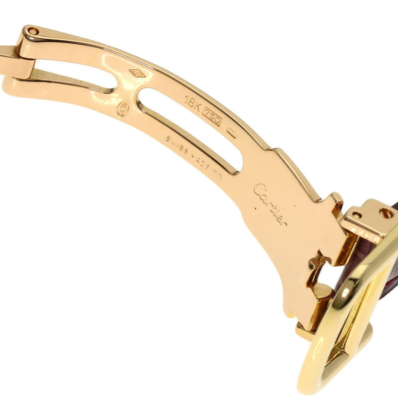 卡地亞 Must Corise 女士腕錶 W15051A8，18K 黃金錶殼，皮革錶帶-8