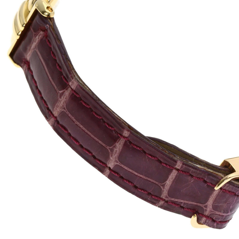 卡地亞 Must Corise 女士腕錶 W15051A8，18K 黃金錶殼，皮革錶帶-9