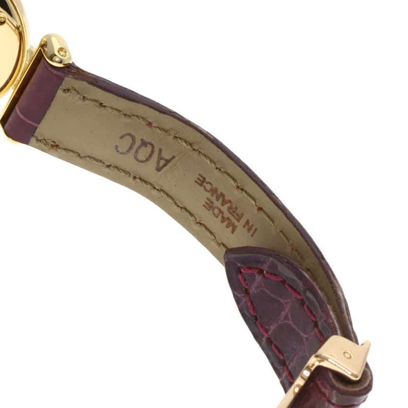 卡地亞 Must Corise 女士腕錶 W15051A8，18K 黃金錶殼，皮革錶帶-11