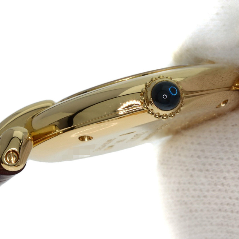 卡地亞 Must Corise 女士腕錶 W15051A8，18K 黃金錶殼，皮革錶帶-15