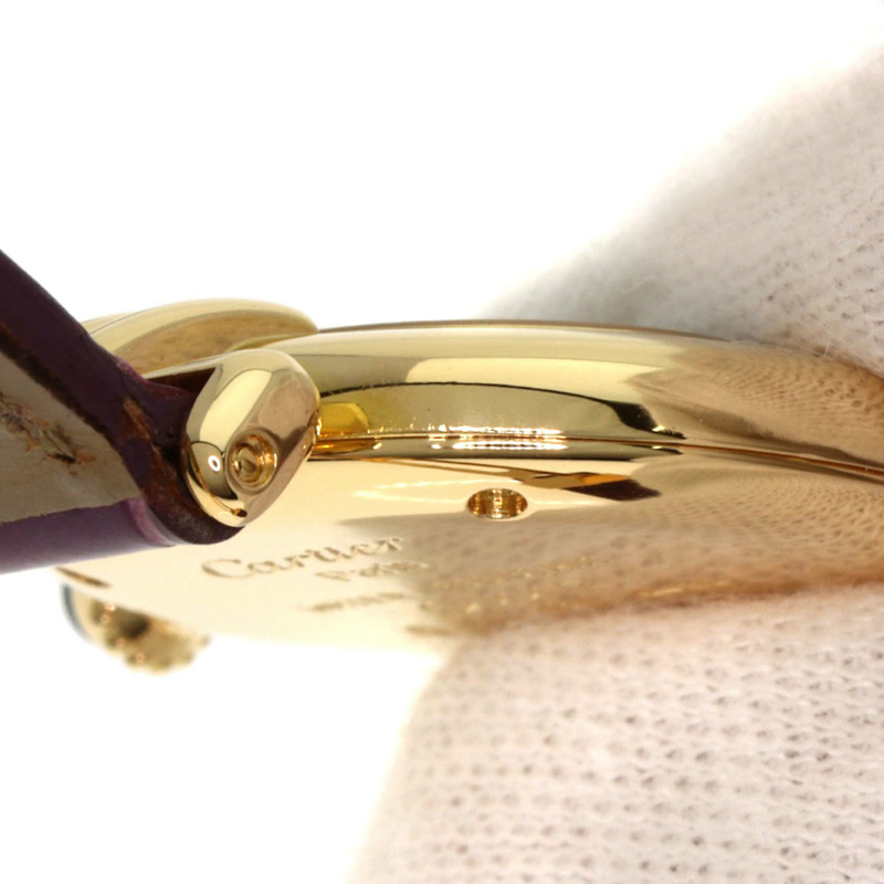 卡地亞 Must Corise 女士腕錶 W15051A8，18K 黃金錶殼，皮革錶帶-18