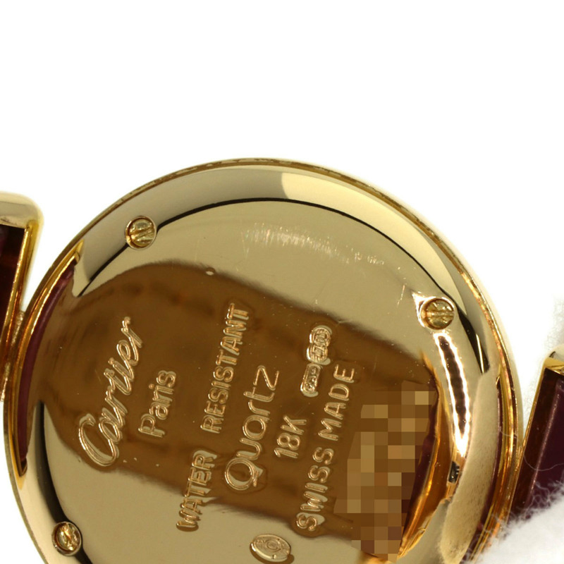 卡地亞 Must Corise 女士腕錶 W15051A8，18K 黃金錶殼，皮革錶帶-22