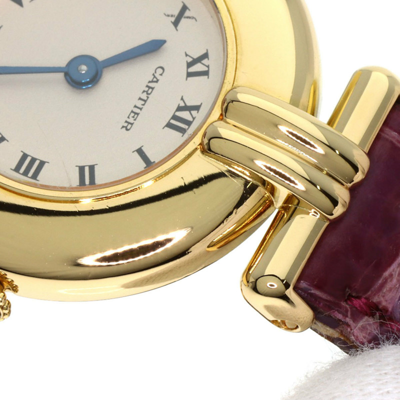 卡地亞 Must Corise 女士腕錶 W15051A8，18K 黃金錶殼，皮革錶帶-27