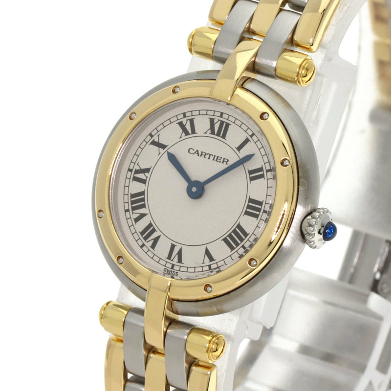 卡地亞 Panthere SM 三排錶盤腕錶 W25030B8，精鋼，SSx18KYG，女款-2