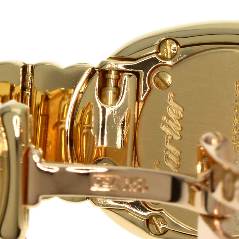 卡地亞 W1510956 迷你 Baignoire 鑲鑽腕錶，18K 黃金材質，女款-15