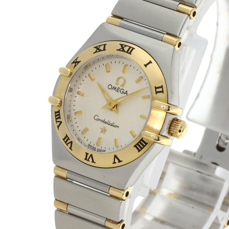 歐米茄 1372.30 星座影集迷你腕錶，不鏽鋼材質，SSx18KYG，18KYG，女款-2