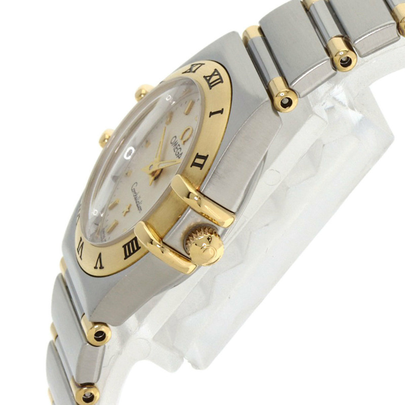 歐米茄 1372.30 星座影集迷你腕錶，不鏽鋼材質，SSx18KYG，18KYG，女款-4