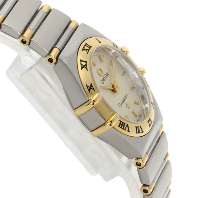 歐米茄 1372.30 星座影集迷你腕錶，不鏽鋼材質，SSx18KYG，18KYG，女款-5