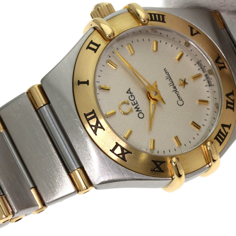 歐米茄 1372.30 星座影集迷你腕錶，不鏽鋼材質，SSx18KYG，18KYG，女款-12