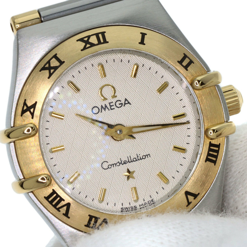 歐米茄 1372.30 星座影集迷你腕錶，不鏽鋼材質，SSx18KYG，18KYG，女款-19