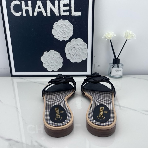 98新 chanel香奈兒 山茶花涼拖 36.5碼-8