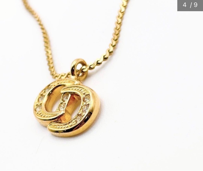 Christian Dior 經典CD標誌水鑽項鍊  極美✨-3