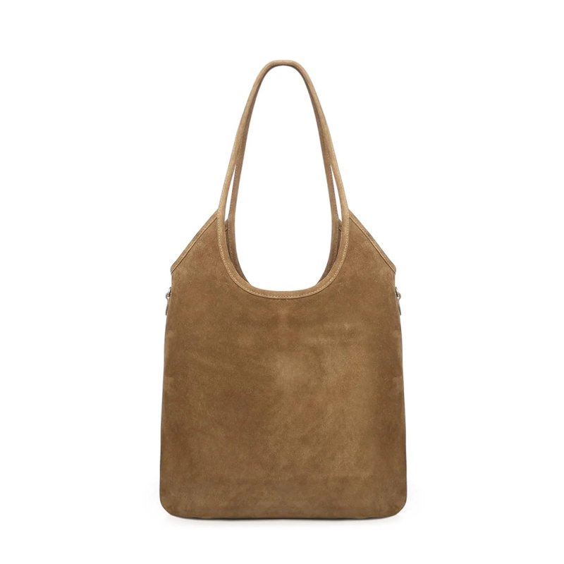 🎊佳節特賣🎁Miu Miu 5BG231 麂皮 Ivy 托特包 橄欖綠色-7