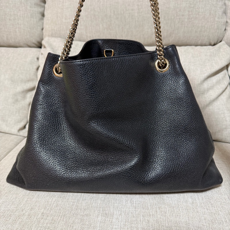 Gucci 經典SOHO流蘇雙鏈手提兩用包-6