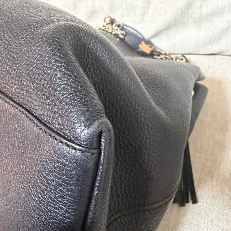 Gucci 經典SOHO流蘇雙鏈手提兩用包-9