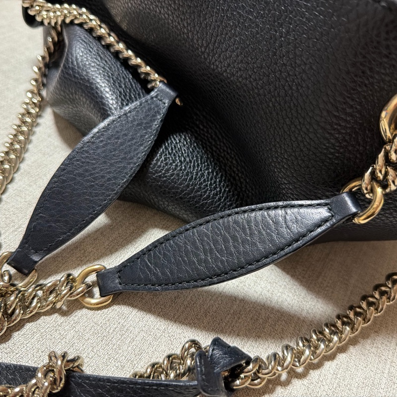 Gucci 經典SOHO流蘇雙鏈手提兩用包-27