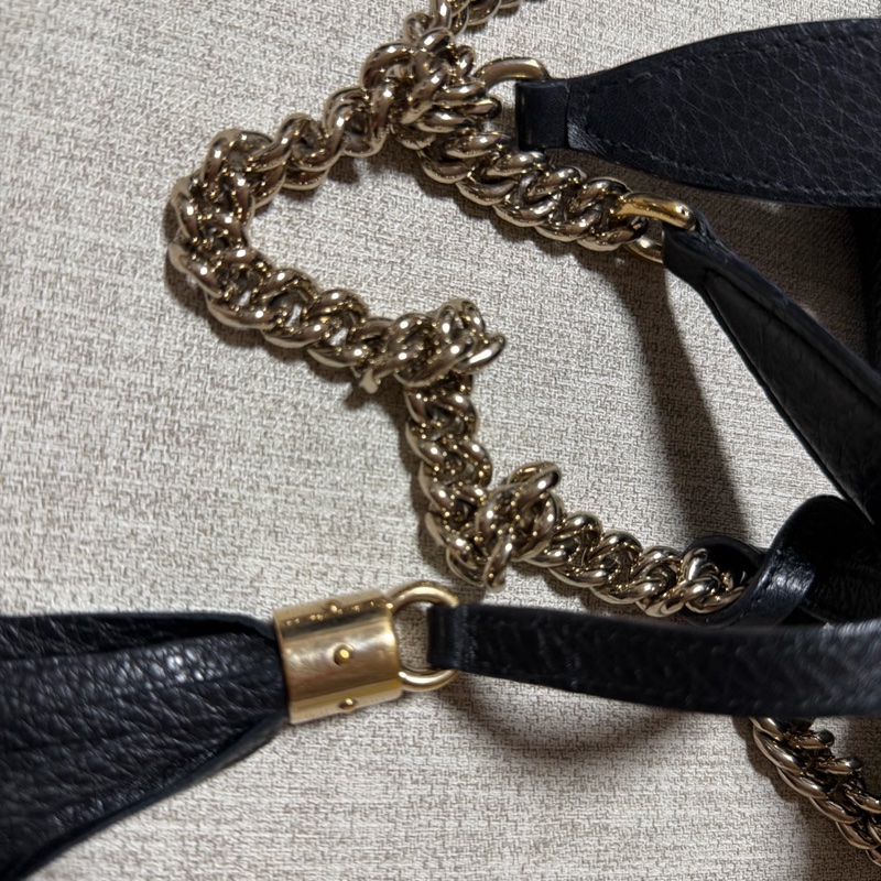 Gucci 經典SOHO流蘇雙鏈手提兩用包-28